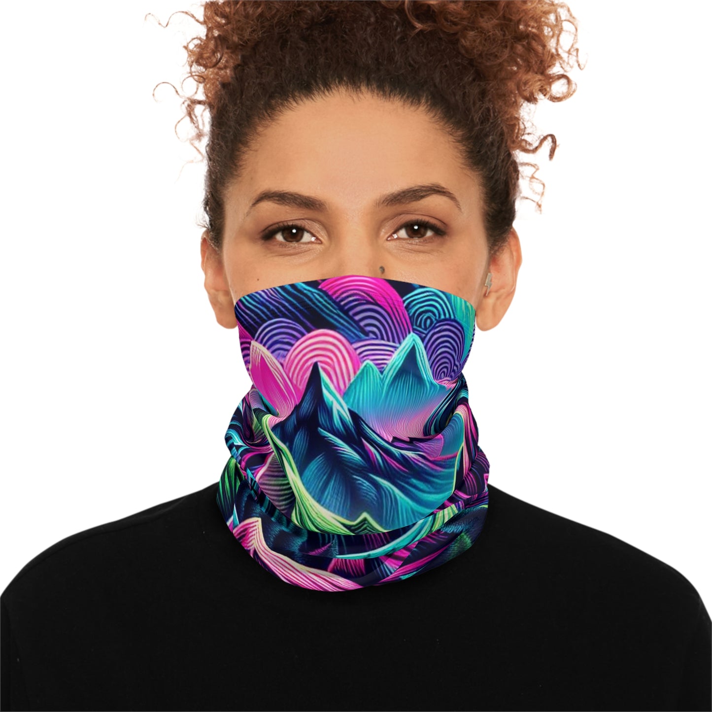 Winter Neck Gaiter With Drawstring